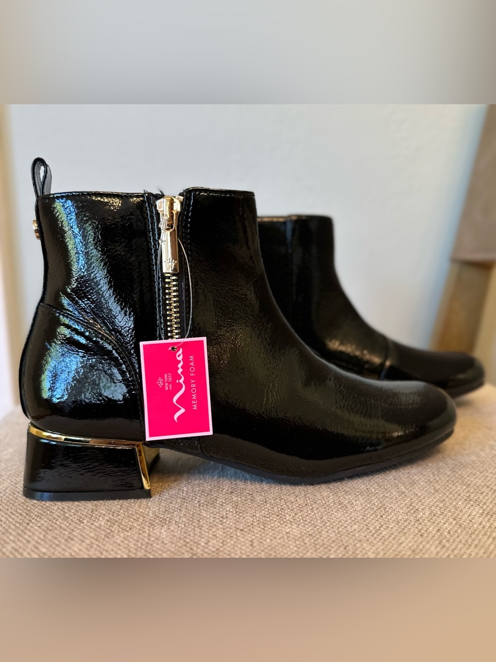 Nina Memory Foam Girls Size 3 Ankle Boots